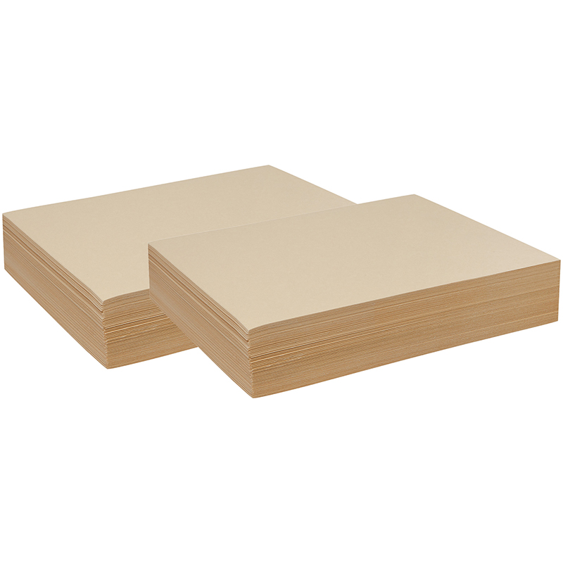 Drawing Paper, Manila, 9 x 12, 500 Sheets Per Pack, 2 Packs OEC
